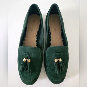 Charter Club Margott Suede Deep Green Tassel Loafers